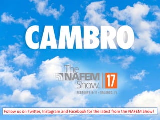 Cambro at NAFEM Show 2017