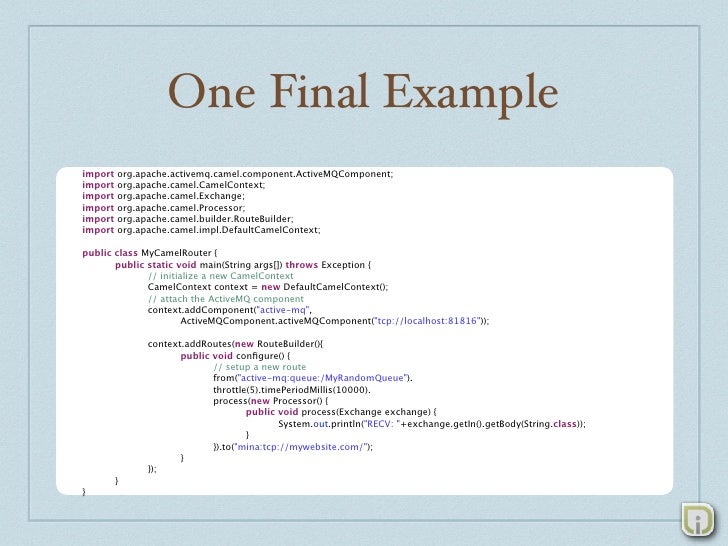 Elegant Systems Integration w/ Apache Camel