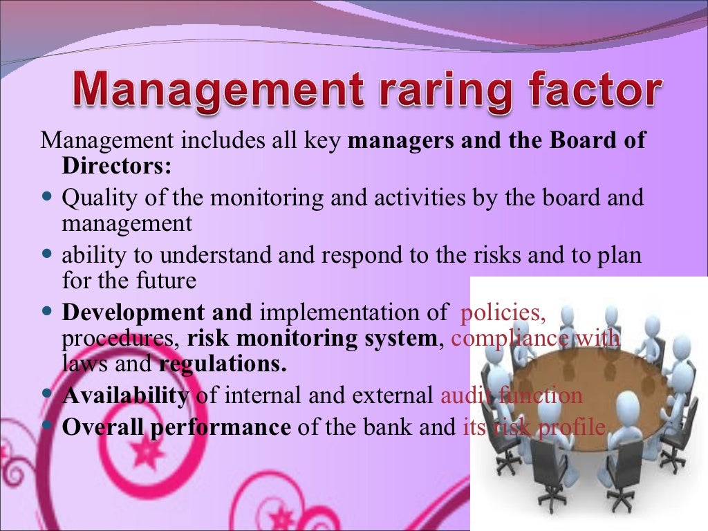 Camels rating system