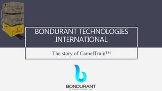 The story of CamelTrain™
BONDURANT TECHNOLOGIES
INTERNATIONAL
 