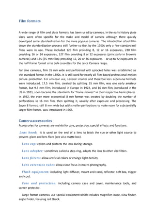 Camera - Introduction | DOCX