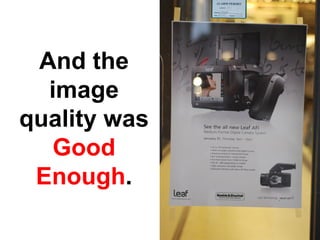 Disruptive Innovation and the Camera Industry