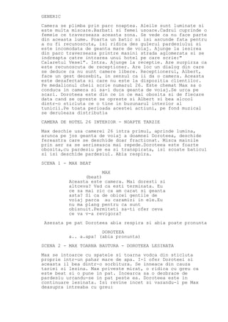 Comedia Script Letters movie script - comedia CAMERA 26 FINAL - editat în limba română | PDF