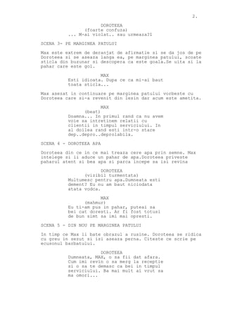 Comedia Script Letters movie script - comedia CAMERA 26 FINAL - editat în limba română | PDF