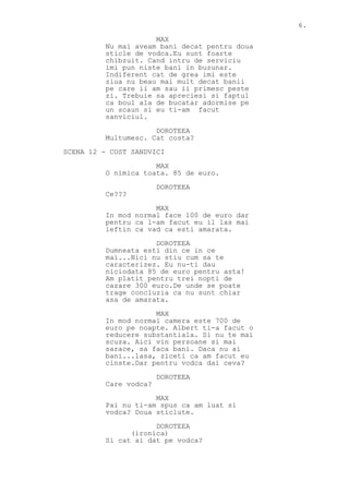 Comedia Script Letters movie script - comedia CAMERA 26 FINAL - editat în limba română | PDF