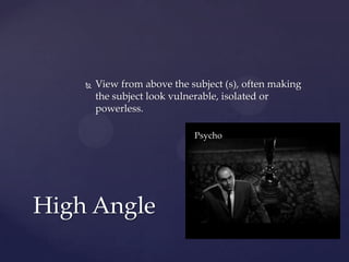 Camera angles | PPTX