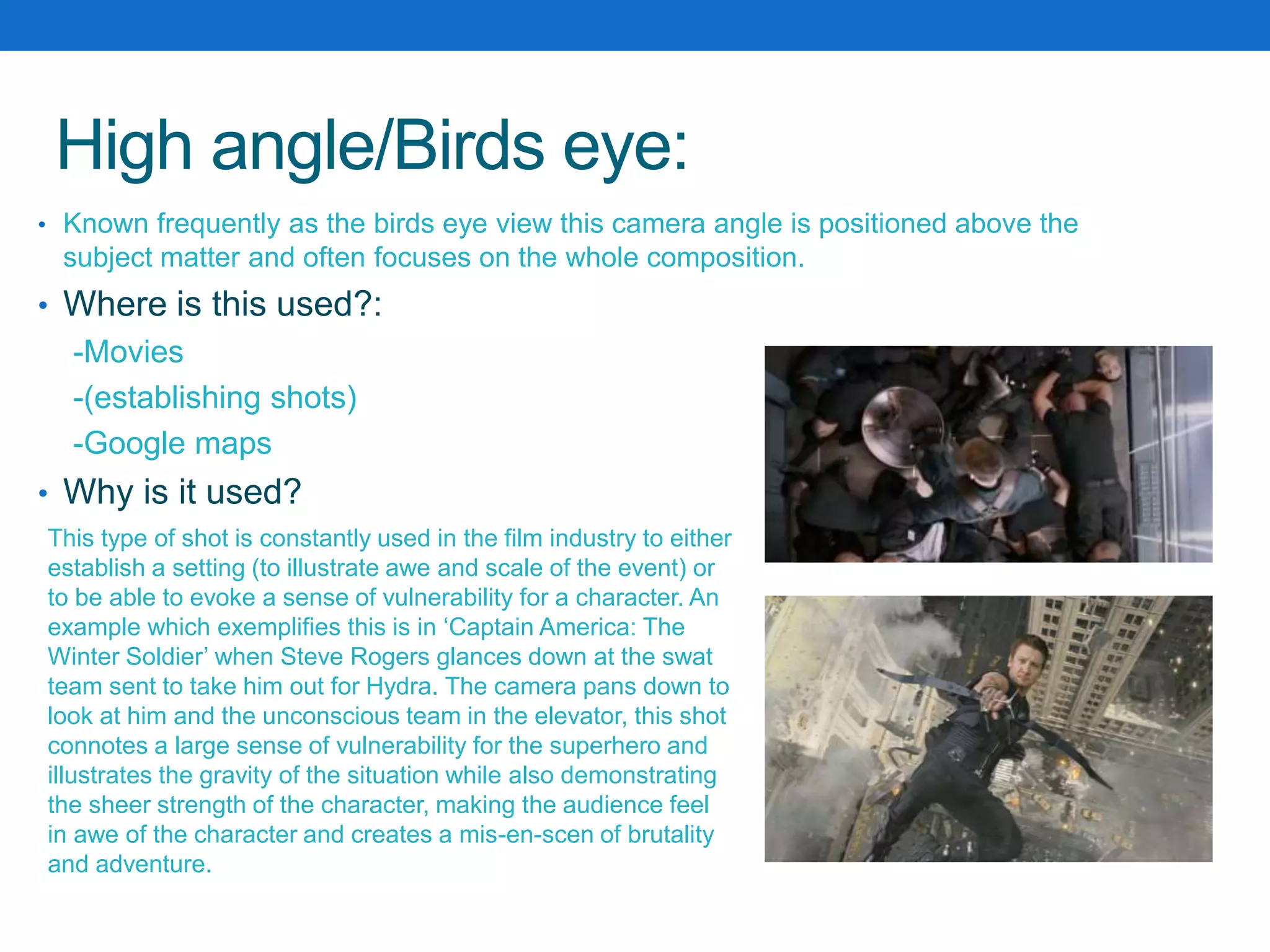 Camera angles | PPTX