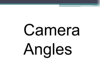 Camera
Angles
 
