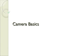 Camera BasicsCamera Basics
 