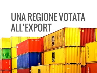 UNA REGIONE VOTATA
ALLEXPORT
 