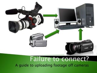 Failure to connect? 
A guide to uploading footage off cameras 
 