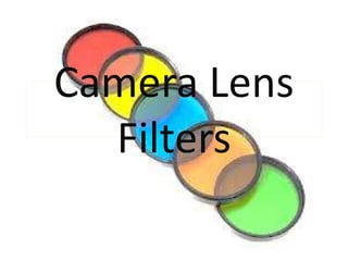 Camera Lens
Filters
 