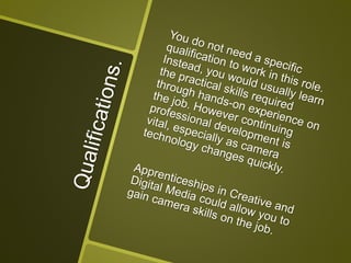 Camera operator (studio