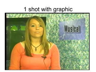 1 shot with graphic 