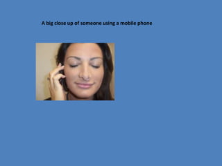 A big close up of someone using a mobile phone
 