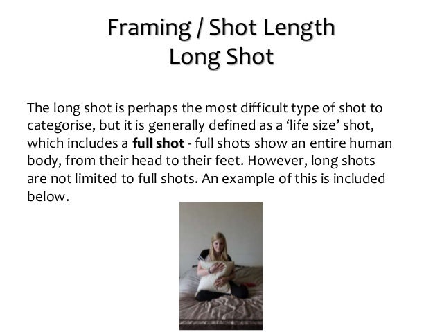 camera shots and angles for still image photography size of a shot