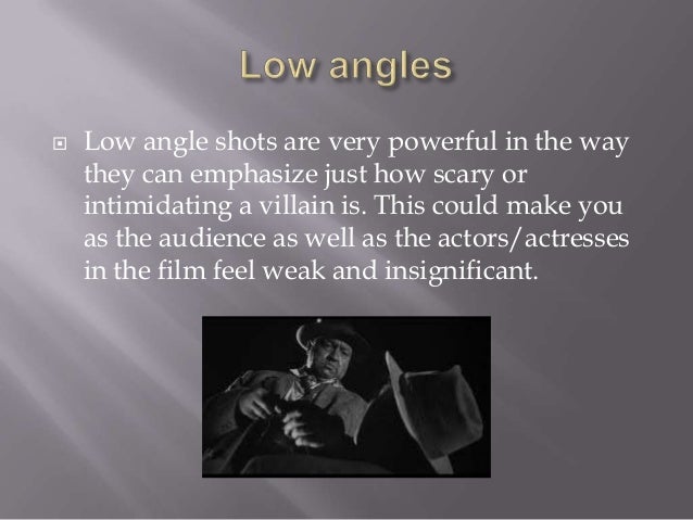 Camera Shots And Angles For A Horror And Thriller Film