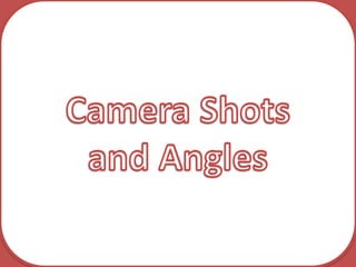 Camera Shots and Angles 