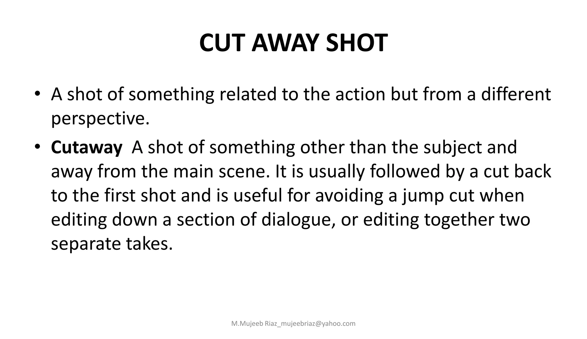 what is a cutaway shot – Image 7