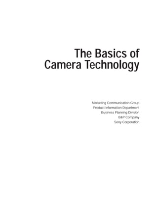 Camera technologybasics | PDF