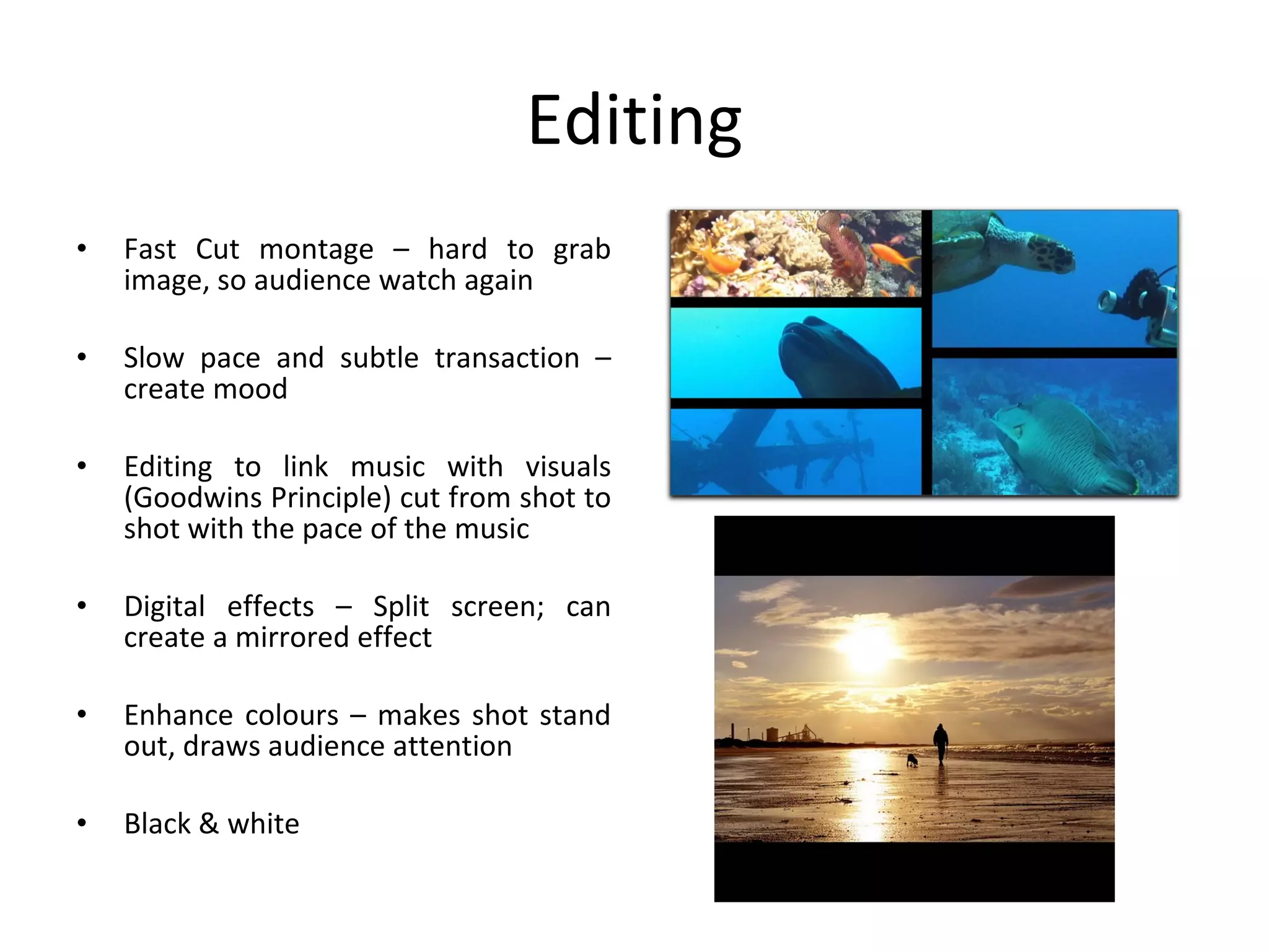 Camera work and editing | PPT