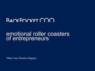 emotional roller coasters  of entrepreneurs 