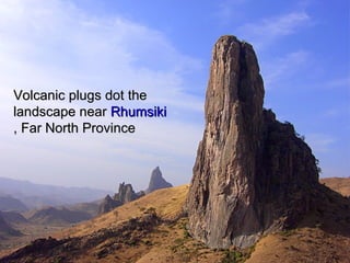 Volcanic plugs dot the landscape near  Rhumsiki , Far North Province   