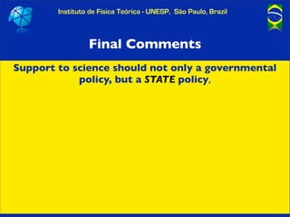 An informal introduction  to the Brazilian science system