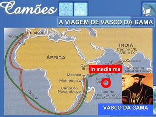 A VIAGEM DE VASCO DA GAMA VASCO DA GAMA In media res 