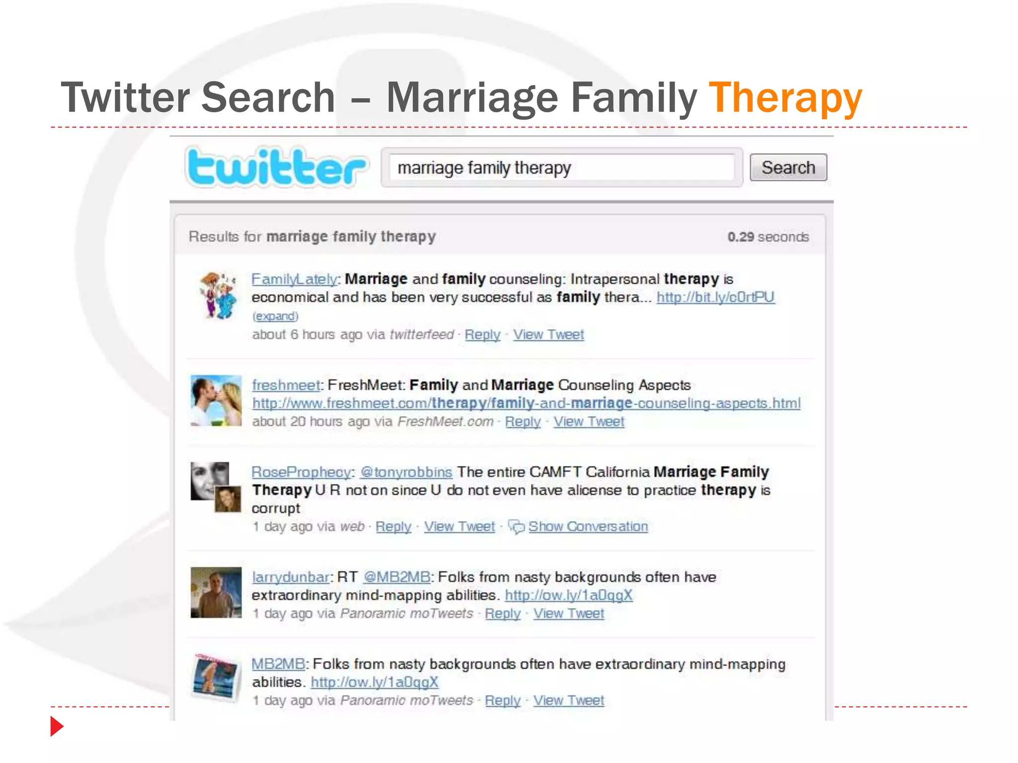 Twitter Search – Marriage Family Therapy
 