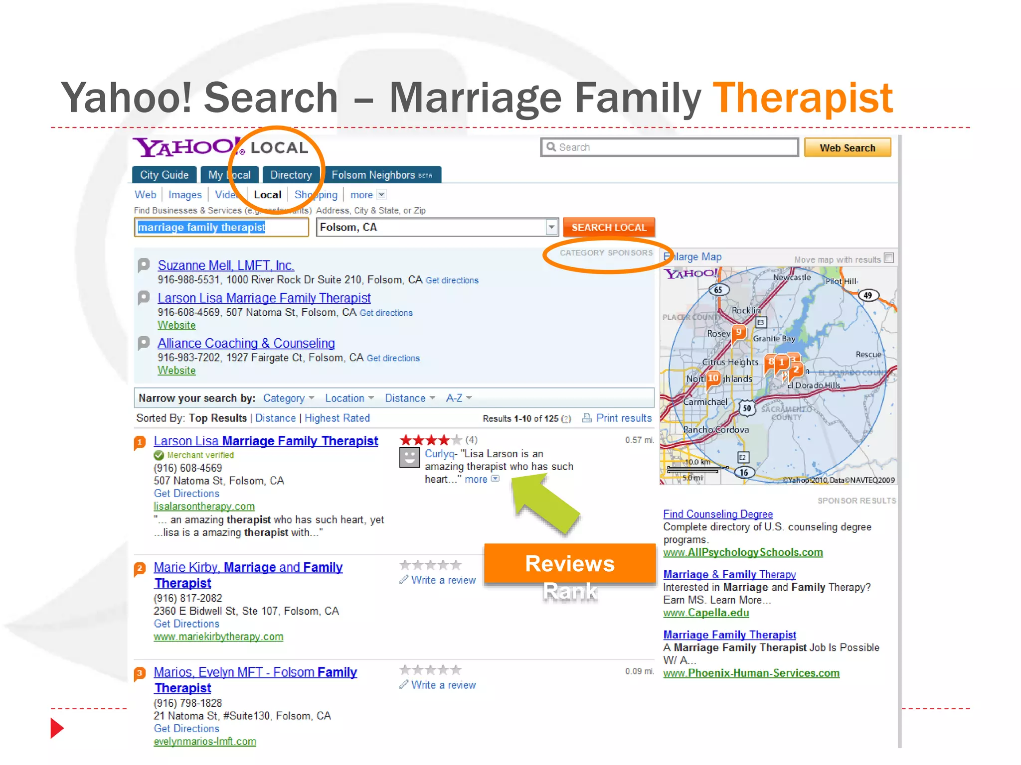 Yahoo! Search – Marriage Family Therapist
Reviews
Rank
 