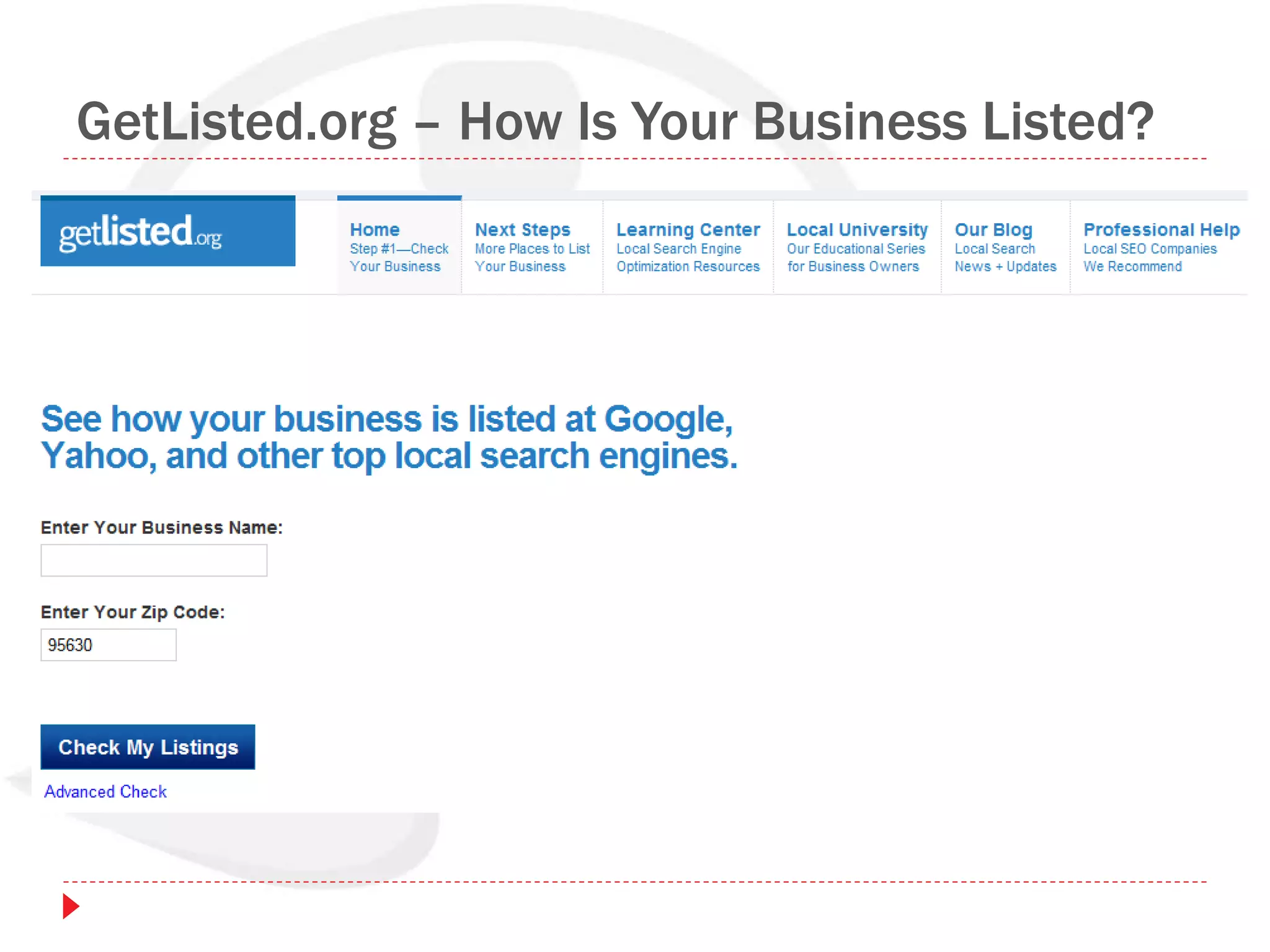 GetListed.org – How Is Your Business Listed?
 