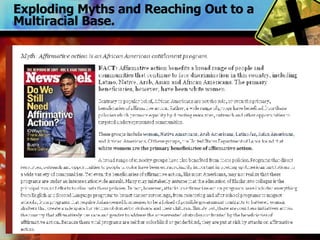 Exploding Myths and Reaching Out to a Multiracial Base. 