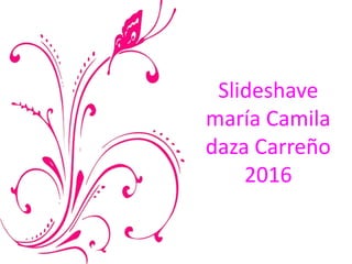 Slideshave
maría Camila
daza Carreño
2016
 