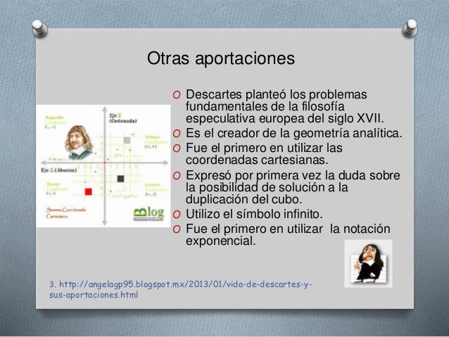 Aportaciones de Descartes a las matemáticas