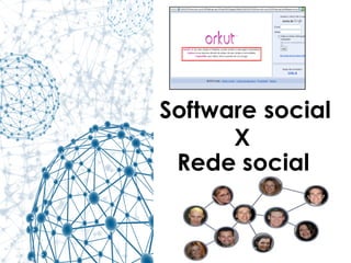 Rede social
Software social
X
 