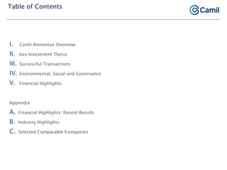 Camil institutional presentation jan21