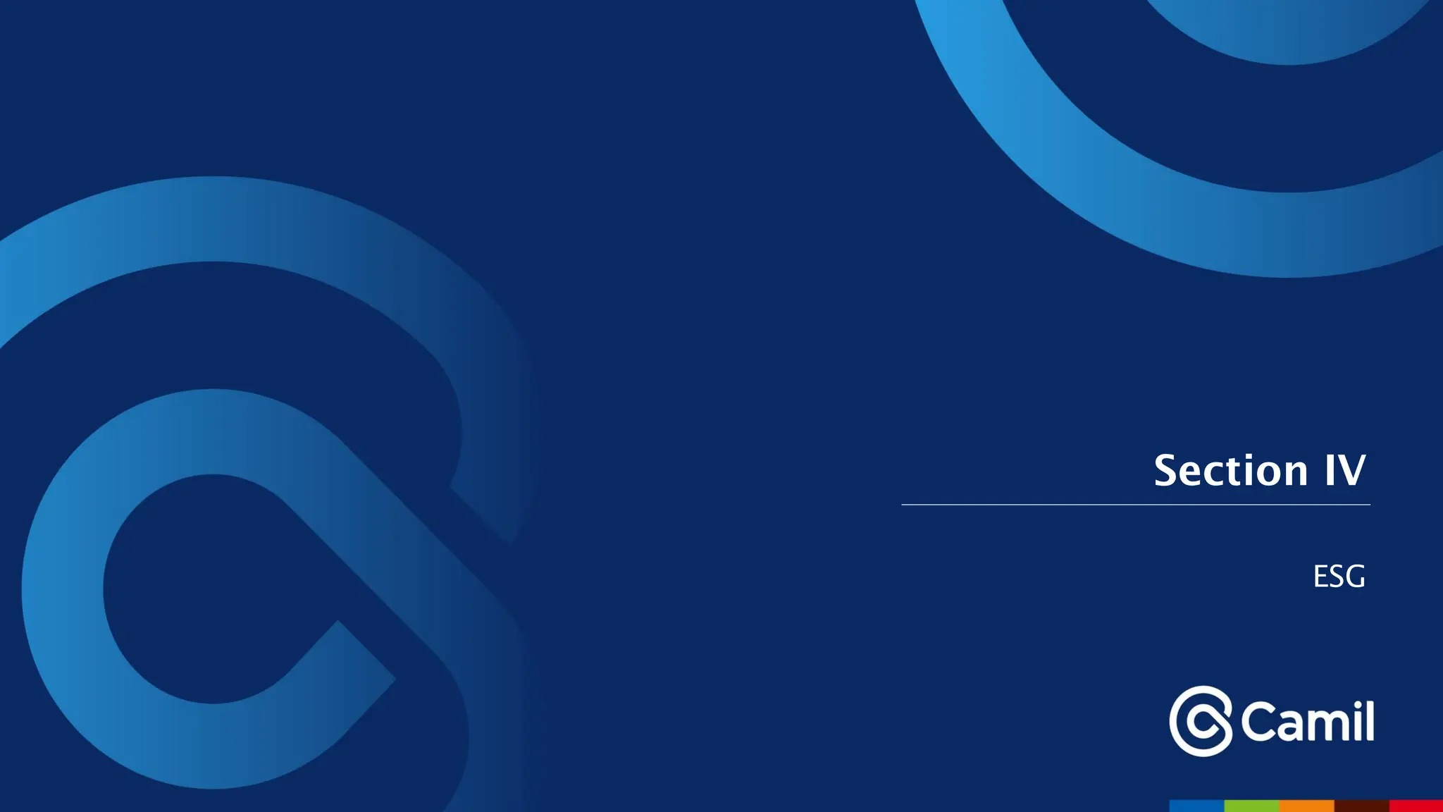 Section IV
ESG
 
