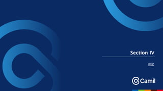 Section IV
ESG
 