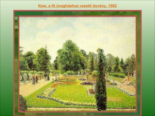 Kew,  a fő üvegházhoz vezető ösvény , 1892 