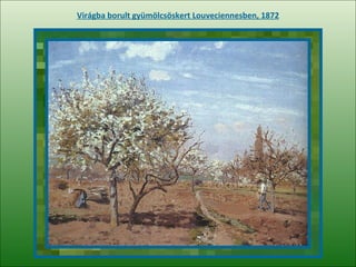 Virágba borult gyümölcsöskert  Louveciennes ben , 1872 