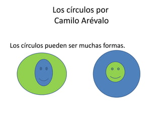 Los círculos por  Camilo Arévalo Los círculos pueden ser muchas formas. 