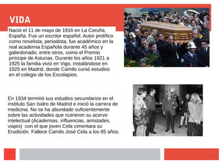Camilo josé cela | PPT