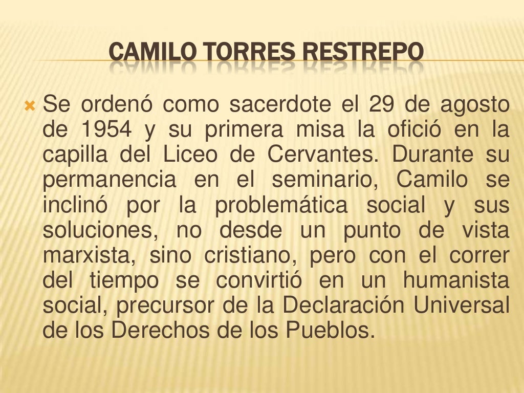Camilo torres restrepo