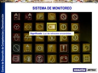 Centro
de
Desarrollo
de
Competencias
y
Demostración
SISTEMA DE MONITOREO
Significado: Luz de retroceso encendidas .
 