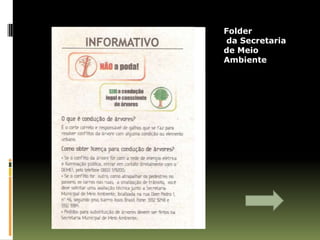 Folder
 da Secretaria
de Meio
Ambiente
 
