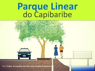 Foto: Projeto do arquiteto Luiz Vieira para o Açude de Apipucos
Parque Linear
do Capibaribe
 