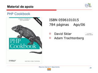 Material de apoio ISBN  0596101015   784 páginas  Ago/06 David Sklar Adam Trachtenberg PHP Cookbook 