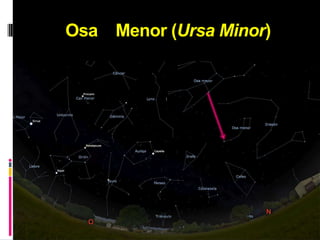 Casiopea (Cassiopeia)Casiopea es la madre de Andrómeda y esposa de Cefeo, rey de Etiopía. Casiopea alardeaba de la belleza de su hija, y la comparaba con las Nereidas, hijas del dios del mar Nereo. Poseidón en venganza envió al monstruo marino (Cetus) a las costas del país.Es fácil de encontrar porque tiene forma de W.Casiopea