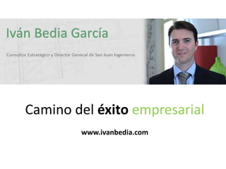 Camino del éxito empresarial
     www.ivanbedia.blogspot.com.es
 